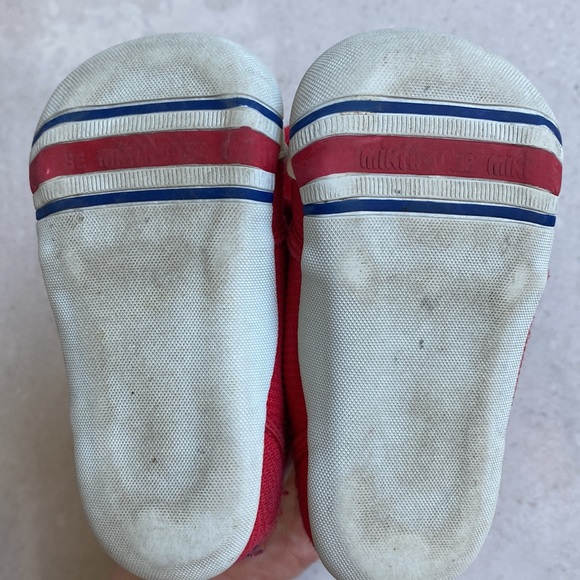 MikiHouse red baby First Shoe size 4, 12cm - Picture 4 of 6